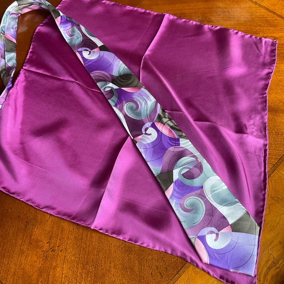 J. Garcia Emerging Elephants Tie, Collection 52 & coordinating pocket squares - Picture 5 of 7